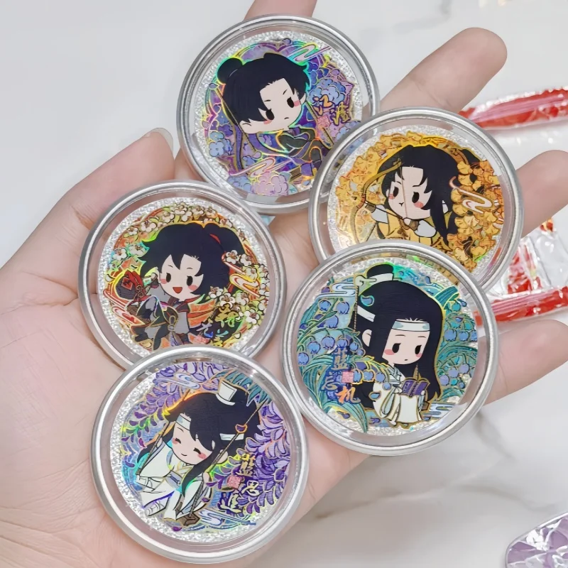 Kayou In Stock Demonic Patriarch Double Sided Candy Badge Flower Morning And Moon Evening Episode 1 Genuine Anime Periphery