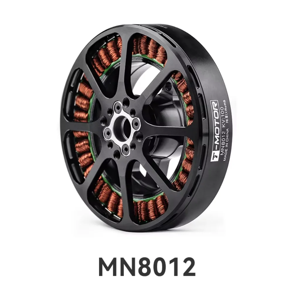 

T-MOTOR MN8012 Antigravity Type 12S UAV Motor KV100 Brushless Motor 11.8kg Lightest Weight Motor Drone DIY Part