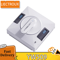 Liectroux YW509 Robot Window Vacuum Cleaner, Double Water Spray, 3000Pa Suction Power, Laser Sensor Anti-fall, 3 Cleaning Modes