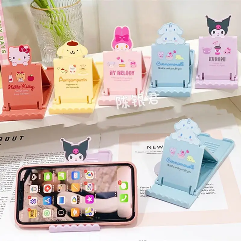 

Kawaii Sanrio Mobile Phone Holder Cute Cartoon Hello Kitty Kuromi Cinnamoroll Melody Mobile Phone Holder Drama Chasing Artifact