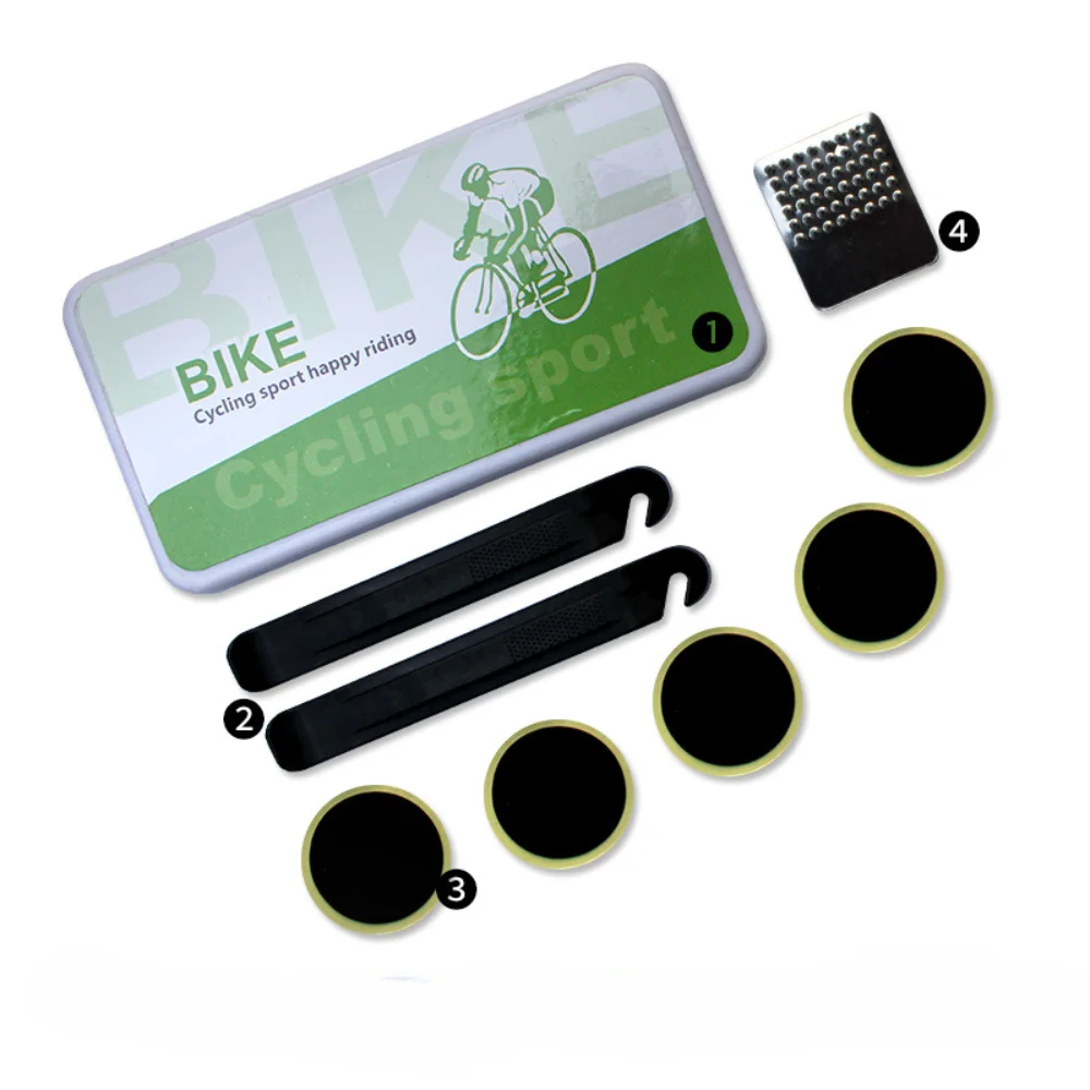 Essential Portable Tire Patch Tools Cycling Multifunctional Rubber Patch Flat Tire Repair Kits Glue Bike Tyre Tube Repair Kits