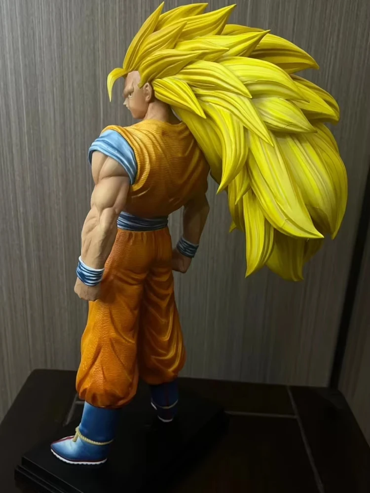 

В наличии Son Goku Ssj3 Фигурка Dragon Ball Z Ssj2 Goku Super Saiyan ПВХ Фигурки 33 см/12,99 дюйма Коллекционный режим Игрушки Подарки