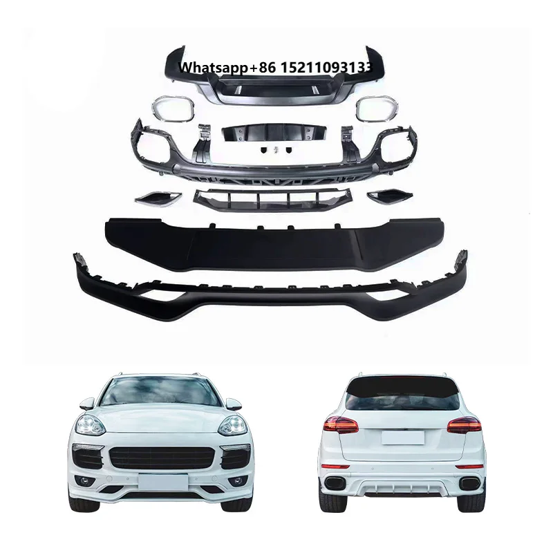 2015-2017 Car Modification Upgrade Front Bumper Front Lip Rear Bumper Rear Lip for