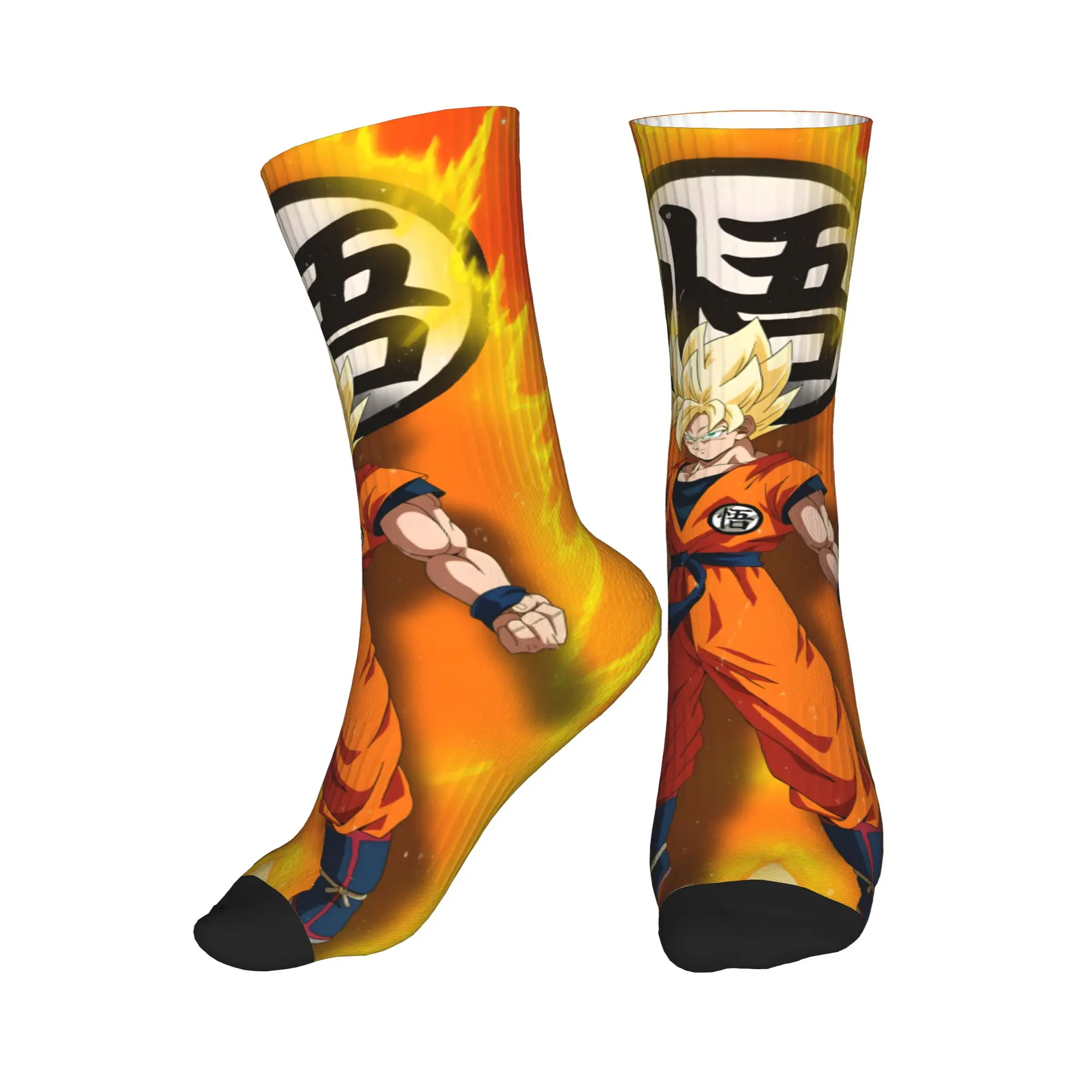 

Крутые носки DragonBall в стиле аниме Dragon Ball Goku для женщин и мужчин, теплые футбольные спортивные носки с 3D принтом