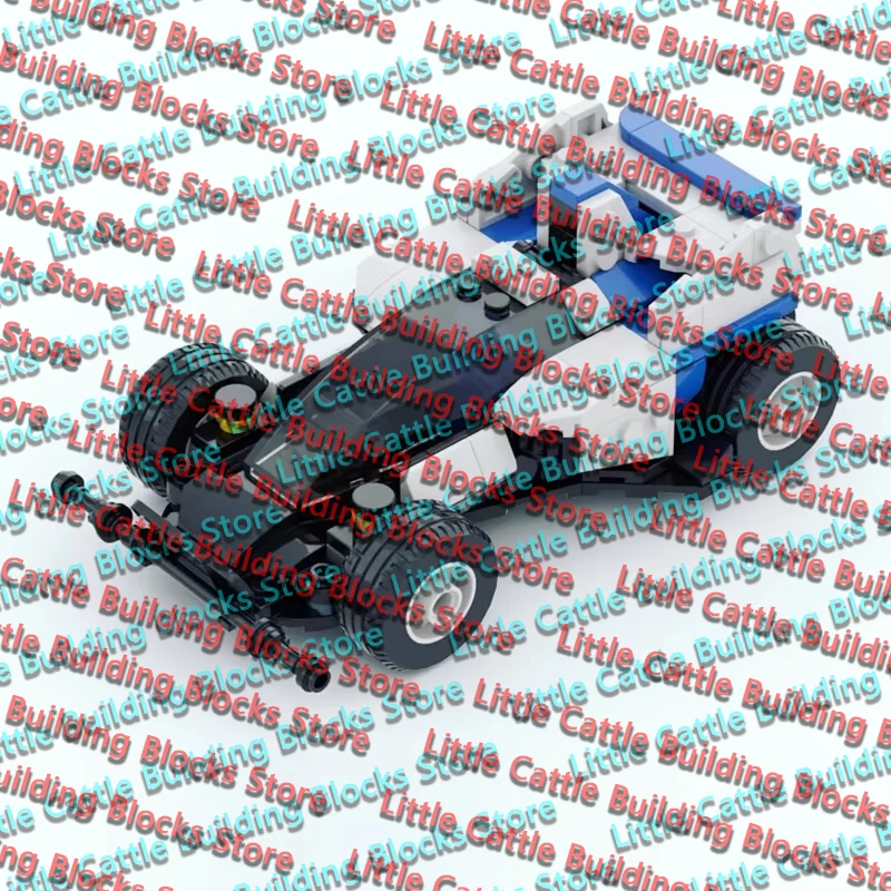 QWERT Speed Racing Car Model MOC Building Bricks Racing Go‑Kart Modular Technology Gifts Holiday Assemble Children Toys Suit