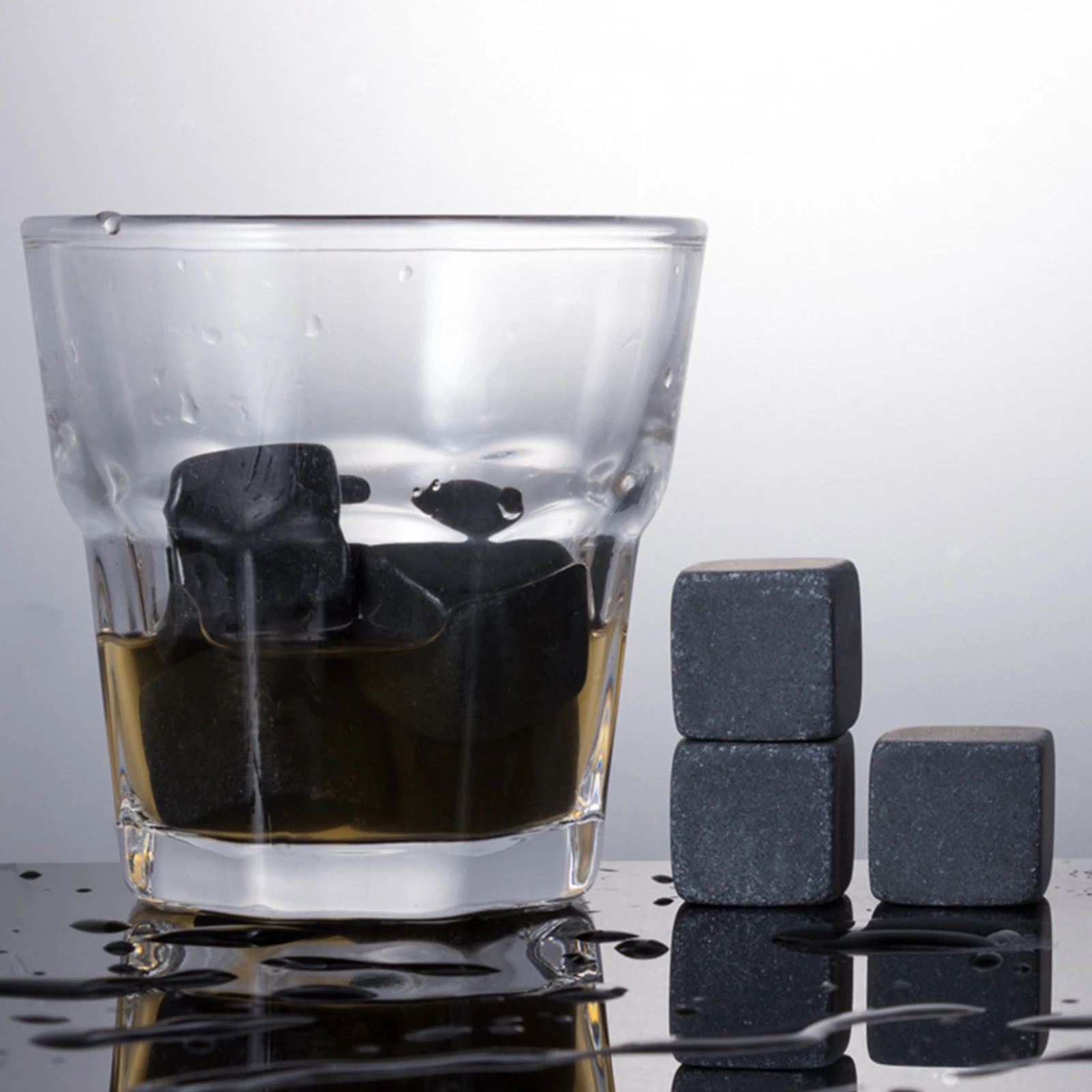 9pcs Whiskey Stones Ice Cubes Set Reusable Chilling Stones For Whiskey Wine Wine Cooling Cube Chilling Rock Party Bar Tool