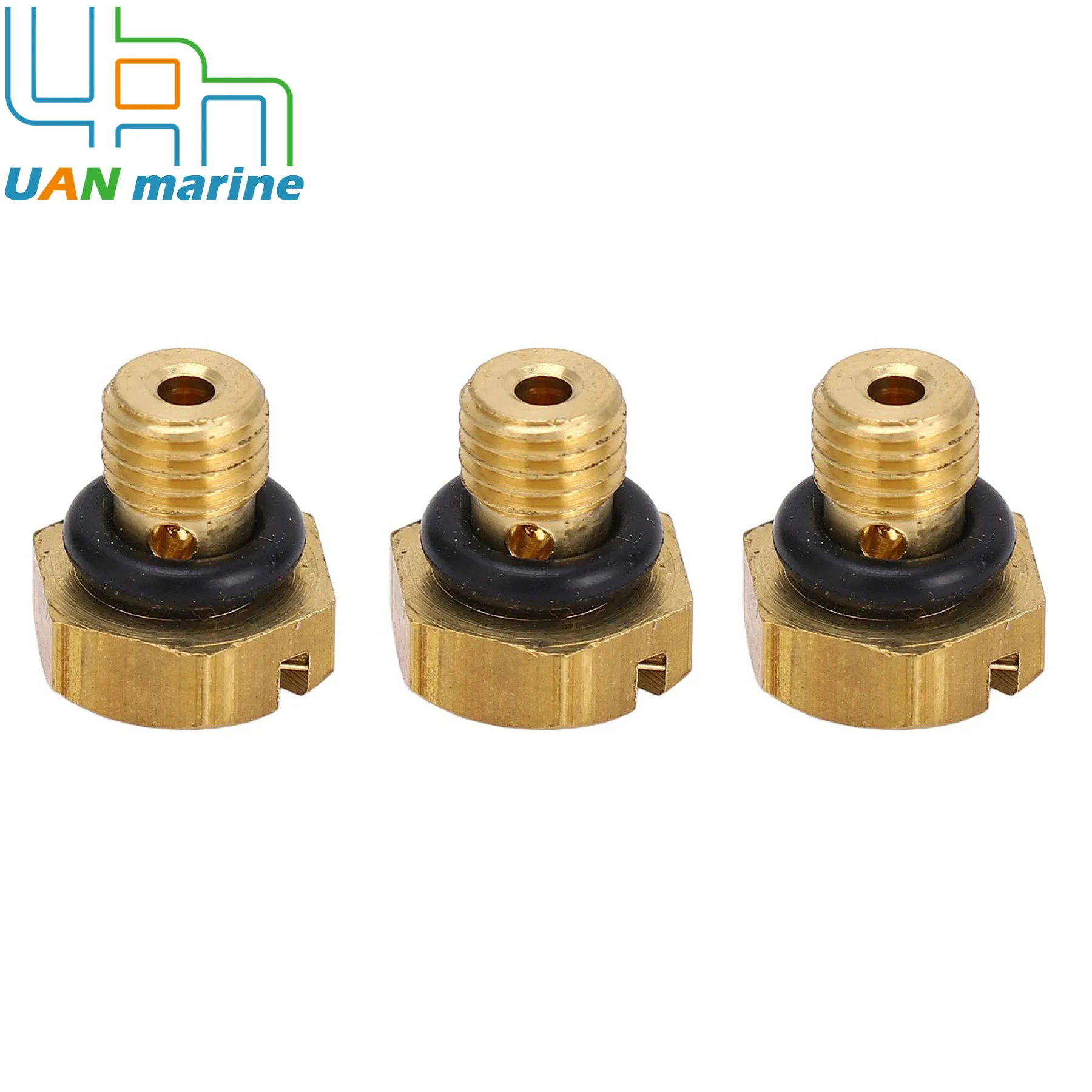 3 Sets 6H3-14992-00 Carburetor Float Bowl Drain Screw Fit for Yamaha 40 To 90 HP Boat Outboard Motor Replaces 663-14922-00
