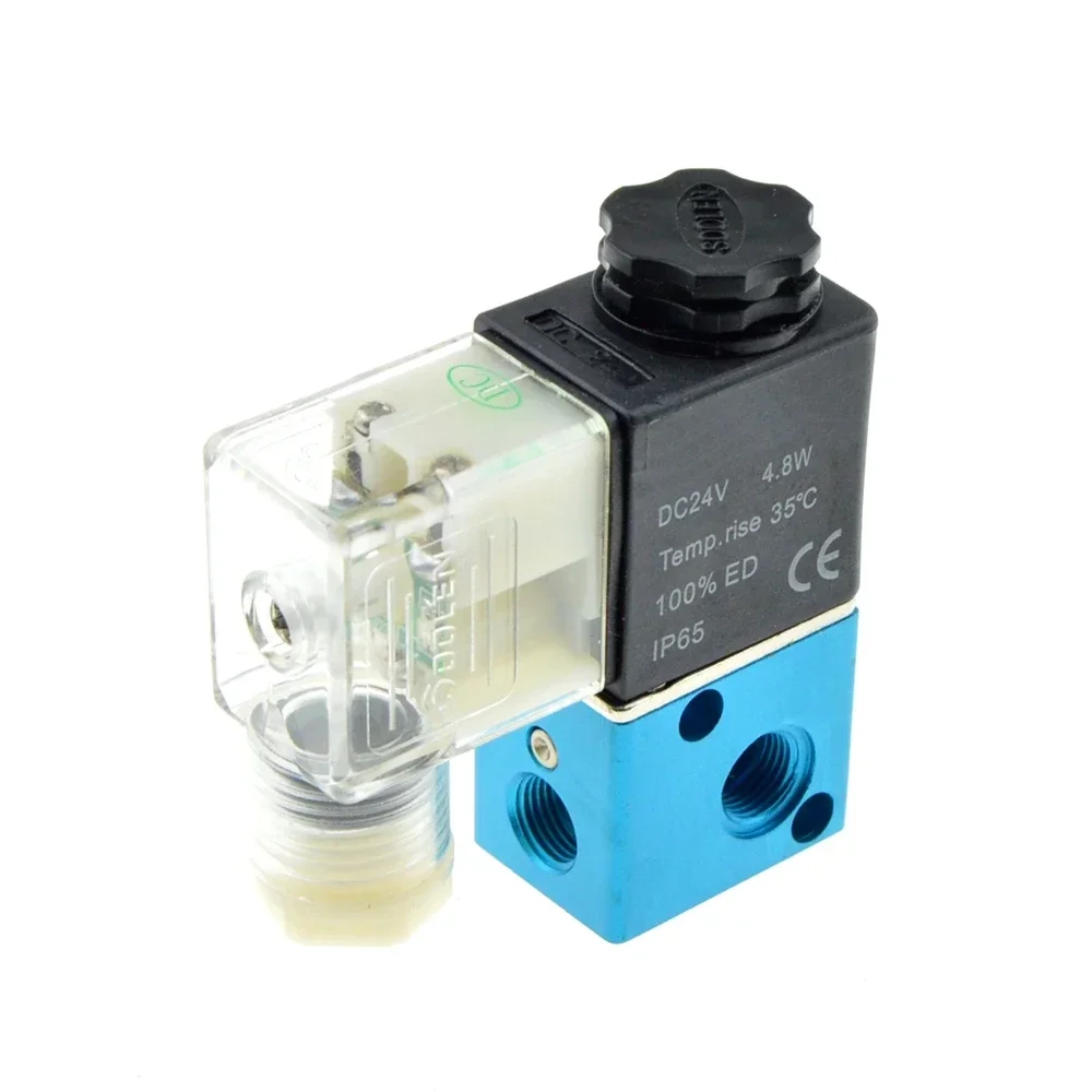 

Pneumatic Air Solenoid Valve 2 Position 3 Port Way 1/8 BSP Female Thread NC Normally Closed Electric Magnetic Valve 12V 24V 220V