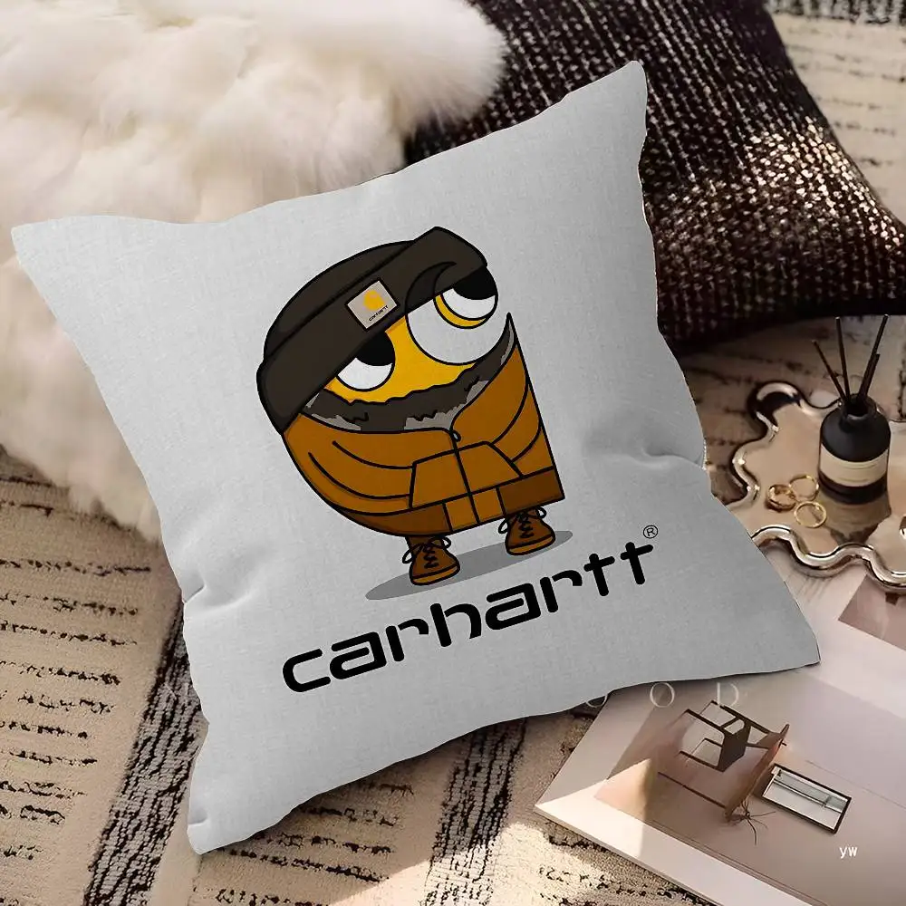 C-Carharttes LOGO Maple Design Cushion Cover Happy Autumn Harvest decor Holiday Decorati Pillow Cover