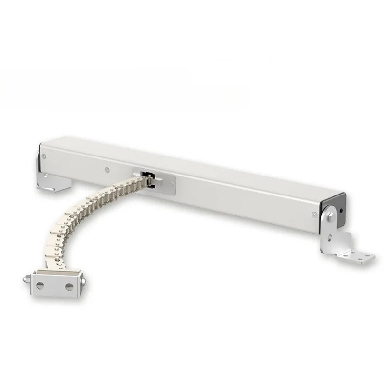 Electric window opener, curved chain window opener, remote control with rain feeling