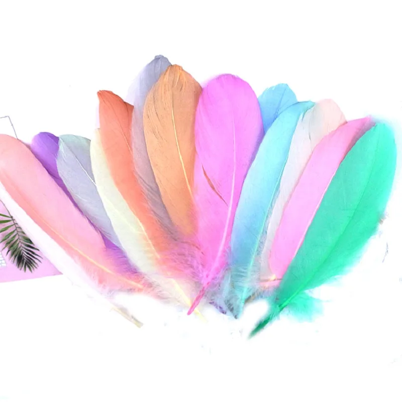 Goose feather 4-6 inches Feather dyeing Fumigation treatment DIY jewelry Dream Chaser Decorates Feather