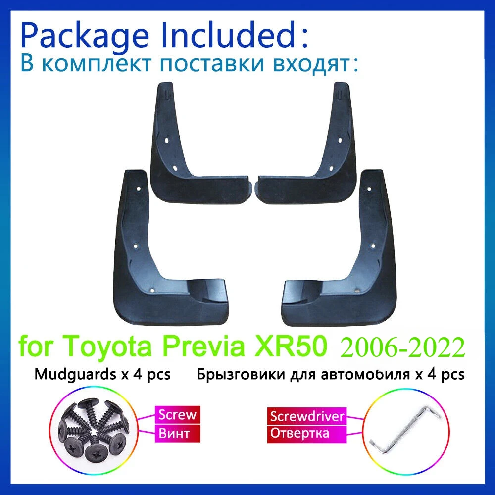 

for Toyota Previa XR50 2006~2019 2020 2021 2022 Upgrade Mudguards Splash Guards Mud Flap Front