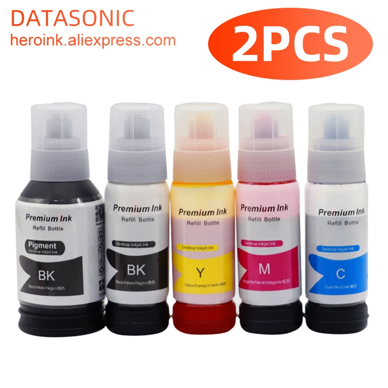 004 Ink Bottles Refill Dye Ink For Epson  L3119 L3156 L3158 L1118 L1119 L7188 L7160 L7180 ET2700 ET2750 ET3700 ET7750 ET7700