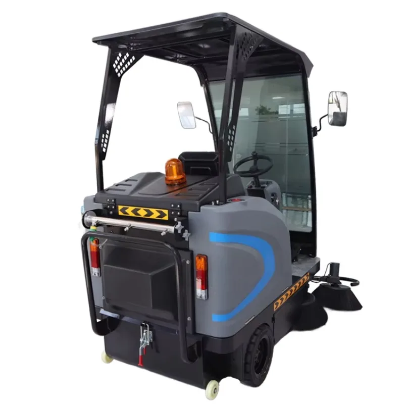 آلة تنظيف الركوب الكهربائية المباشرة من المصنع، معدات التنظيف الصناعية الداخلية الأوتوماتيكية، مكنسة أرضية فعالة #4