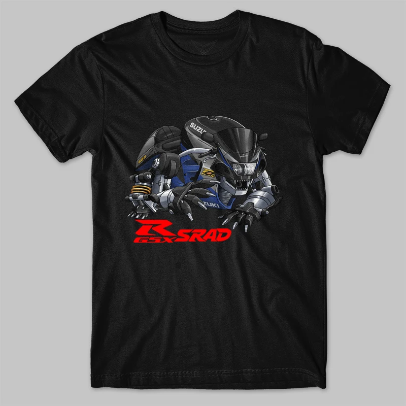 Classic Japanese Motorcycle GSX-R SRAD 600/750 Bear Inspired T-Shirt 100% Cotton O-Neck Short Sleeve Summer Casual Mens T-shirt