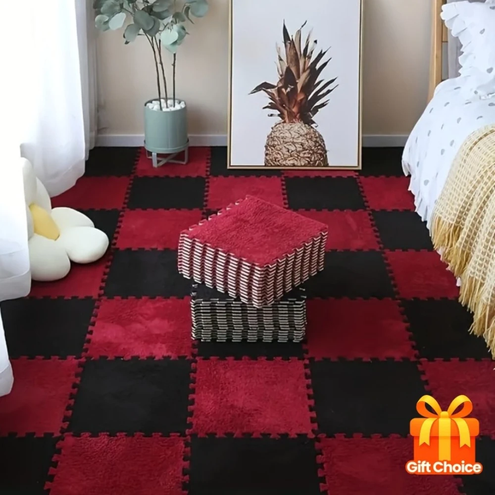 

16 Pcs Baby Playmat Interlocking Cuttable Foam Mat Non Slip Bedroom Foot Mat Home Bedroom Supplies Spring Decor Gifts