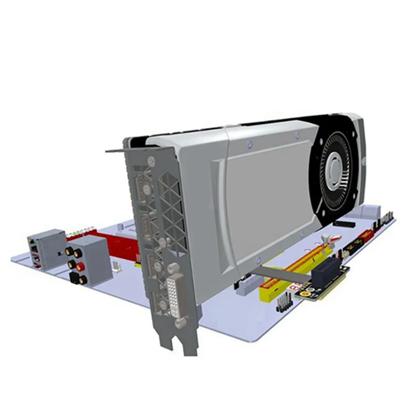 

A83I-PCIE X1 Riser Cable, двойной 90 градусов, прямоугольный удлинитель Pcie 3.0 X1 To X1, 8 Гбит/с, PCI 1X, ленточный удлинитель Riser Card