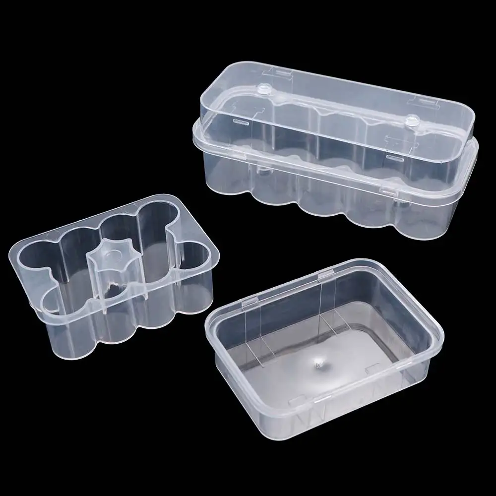 3/5/7/10 ML Insulin Vial Storage Case 10-Slot Transparent Clear Vial Box Plastic Wear-resistant Peptide Protector Box