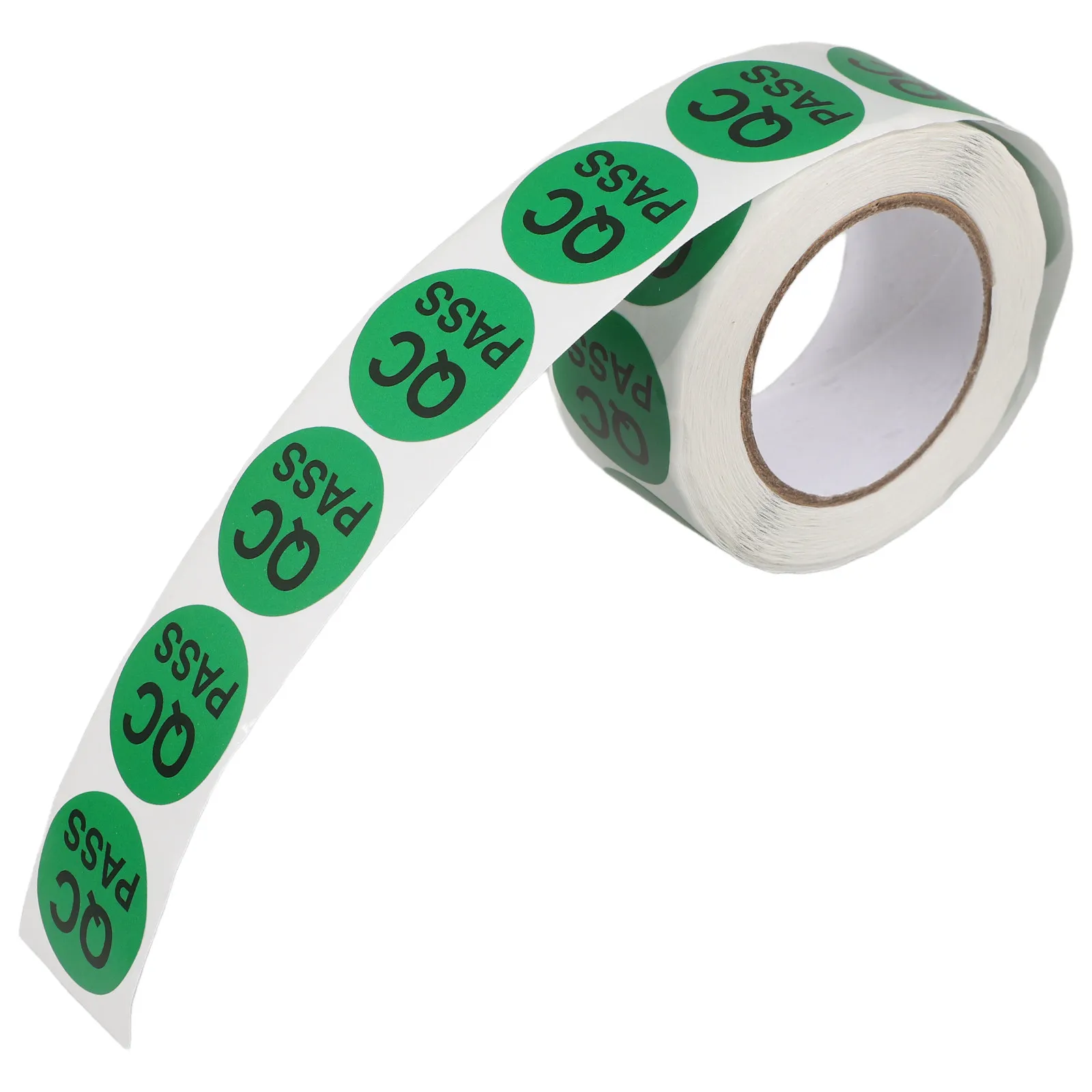 

1 Roll Round Inventory Qc Stickers Adhesive Quality Control Labels for Warehouse Product Testing Approval Passed Assurance Small