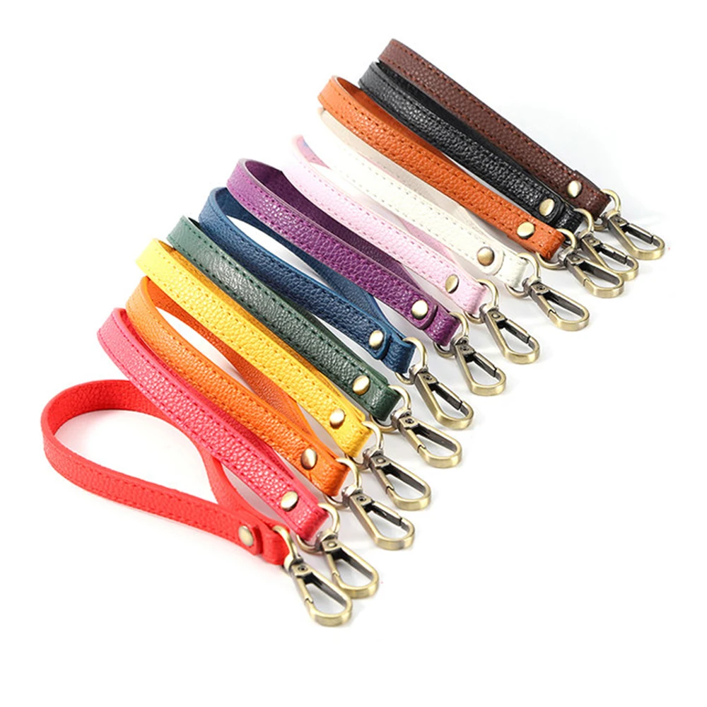 20CM Pu Leather Chain Strap For Handbag Fashion Tote Bag Extension Chain Soft Portable Bag Wrist Strap Clutch Bag Handle