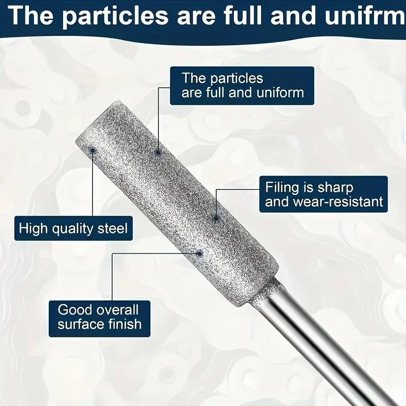 بالمنشار مبراة حجر الذهب الماس المغلفة لدغ أسطواني 4-5.5 مللي متر ملف سلسلة المنشار شحذ نحت طحن أدوات كهربائية عدة