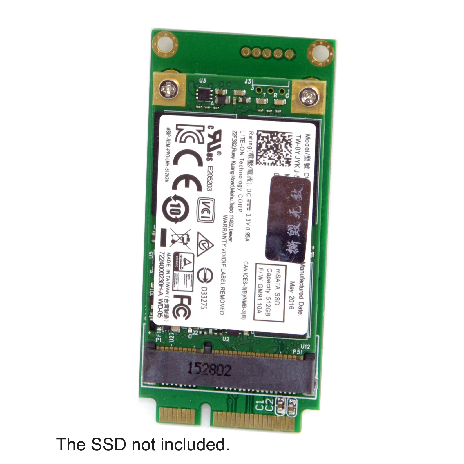 Cablecc 3x5 سنتيمتر mSATA بطاقة محول إلى 3x7 سنتيمتر Mini PCI-e SATA SSD ل Asus Eee PC 1000 S101 900 901 900A T91
