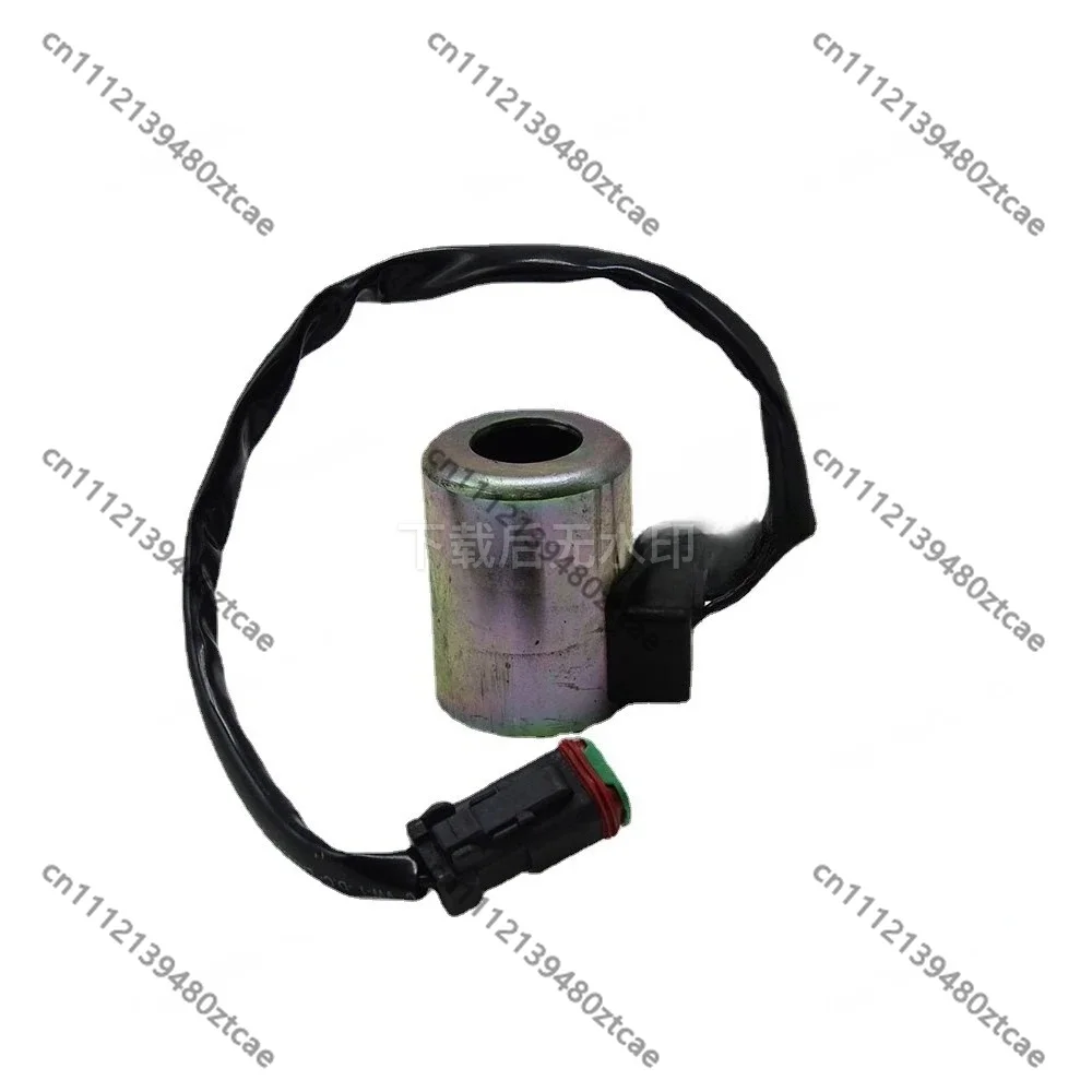 Universal Excavator Hydraulic Solenoid Valve Coil Small Square Plug 12V Construction Machinery Control Parts