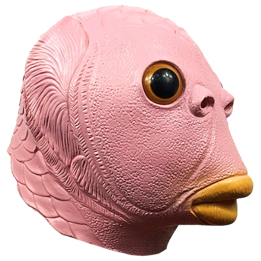 Fischmaske für Erwachsene, Natürliche Latex-Meereskreaturen-Vollkopfmaske für Halloween, Cosplay und Kostümpartys – Detail 7