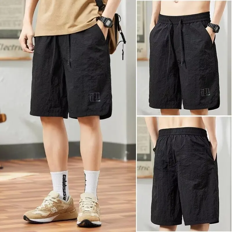 2024 Summer Men's Quick Dry Cargo Running Shorts Casual Outdoor Lightweight Work Shorts with Pockets Trendy Workout Clothing