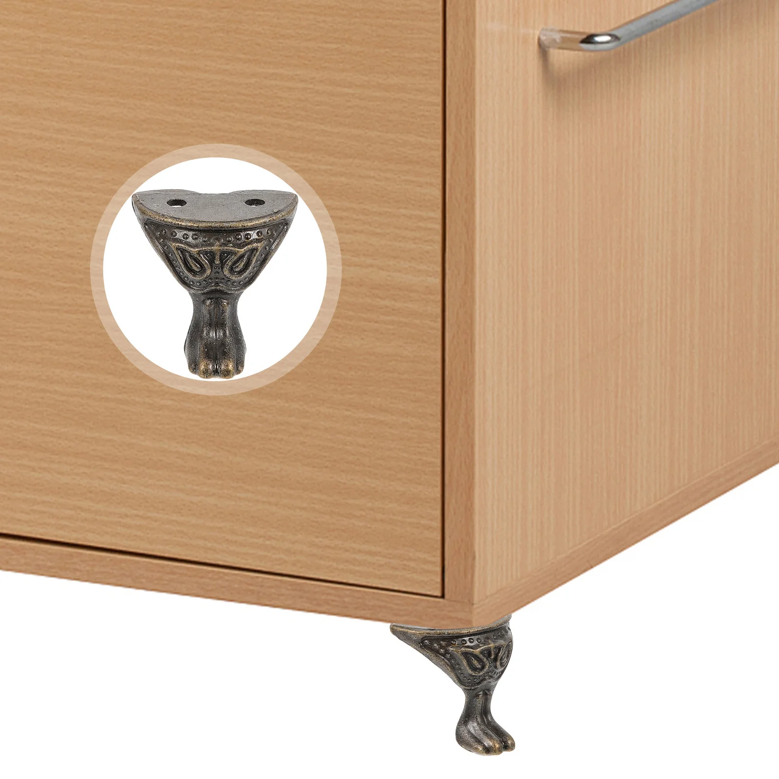 

12pcs Decorative Box Legs Zinc Alloy Wood Case Corner Protector For Jewelry Gift Boxes Vintage Storage Chests Metal Feet