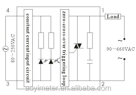 5PCS Aoyi 3 Phase Automotive Solid State Relay 40a SSR3-40AA-H