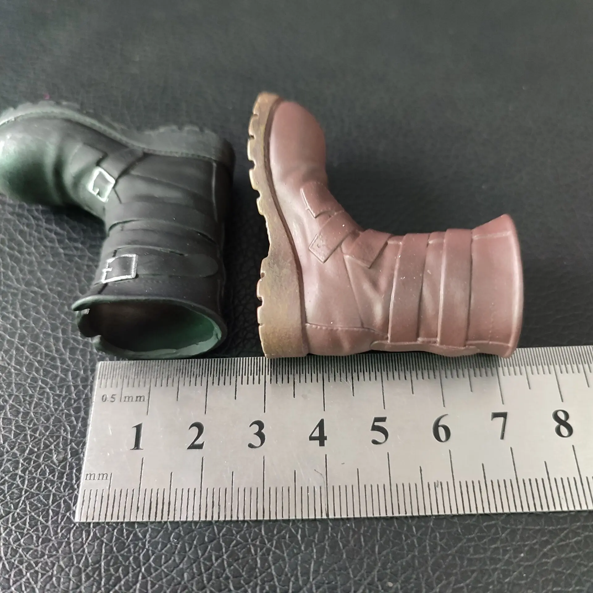 Accessoire de figurine d'action à l'échelle 1:6, bottes à Tube central pour hommes, bottes de Combat de soldats à réservoir creux, chaussures marron et noires F 12 ", jouet de poupée corporelle