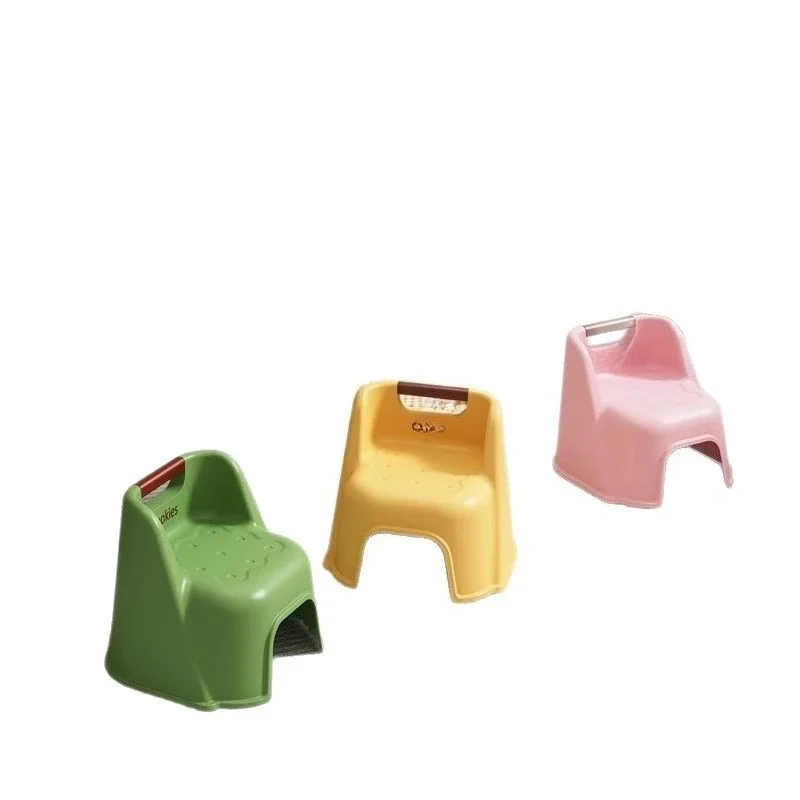 

Children's small chair plastic back chair household baby small stool thickened non-slip bath low stool kindergarten bench