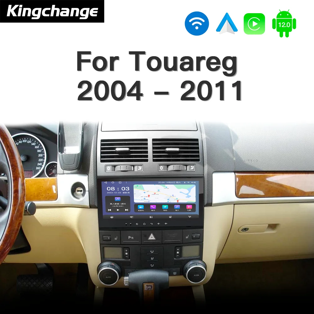 Kingchange  8.8'' Android 12 Car Radio Multimedia GPS For VW/Volkswagen/Touareg/Transporter T5 Multivan Navi CarPlay DSP SWC BT