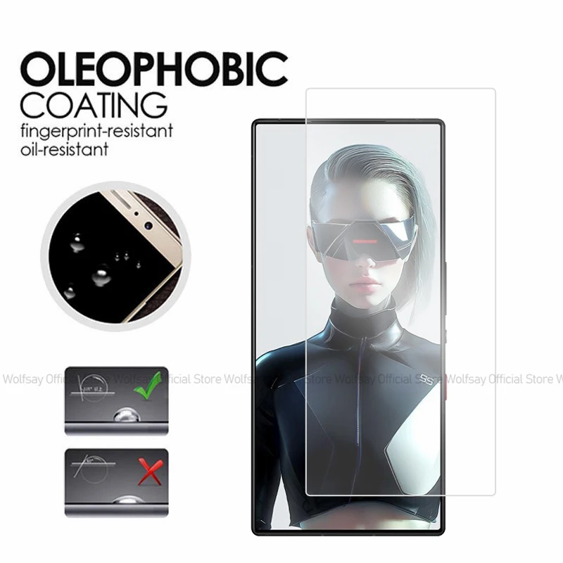 

1/2/3PCS Tempered Glass For ZTE nubia RedMagic 11 Air Screen Protector nubia RedMagic 11 Air Full Glue Anti-Scratch Phone Glass