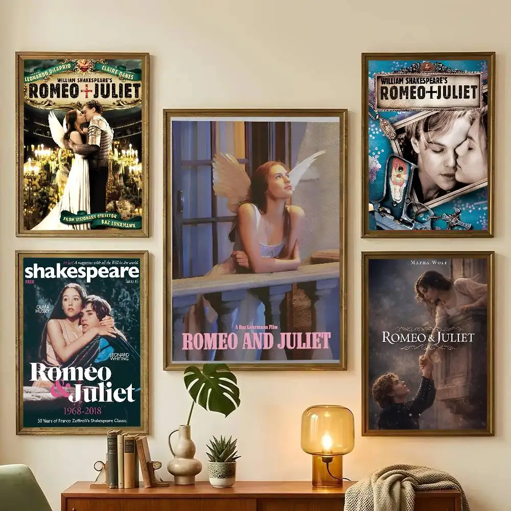1pc Movie R-romeo And Juliet Poster Sticker Print Waterproof Wall Art For Living Room Bedroom Home Decor