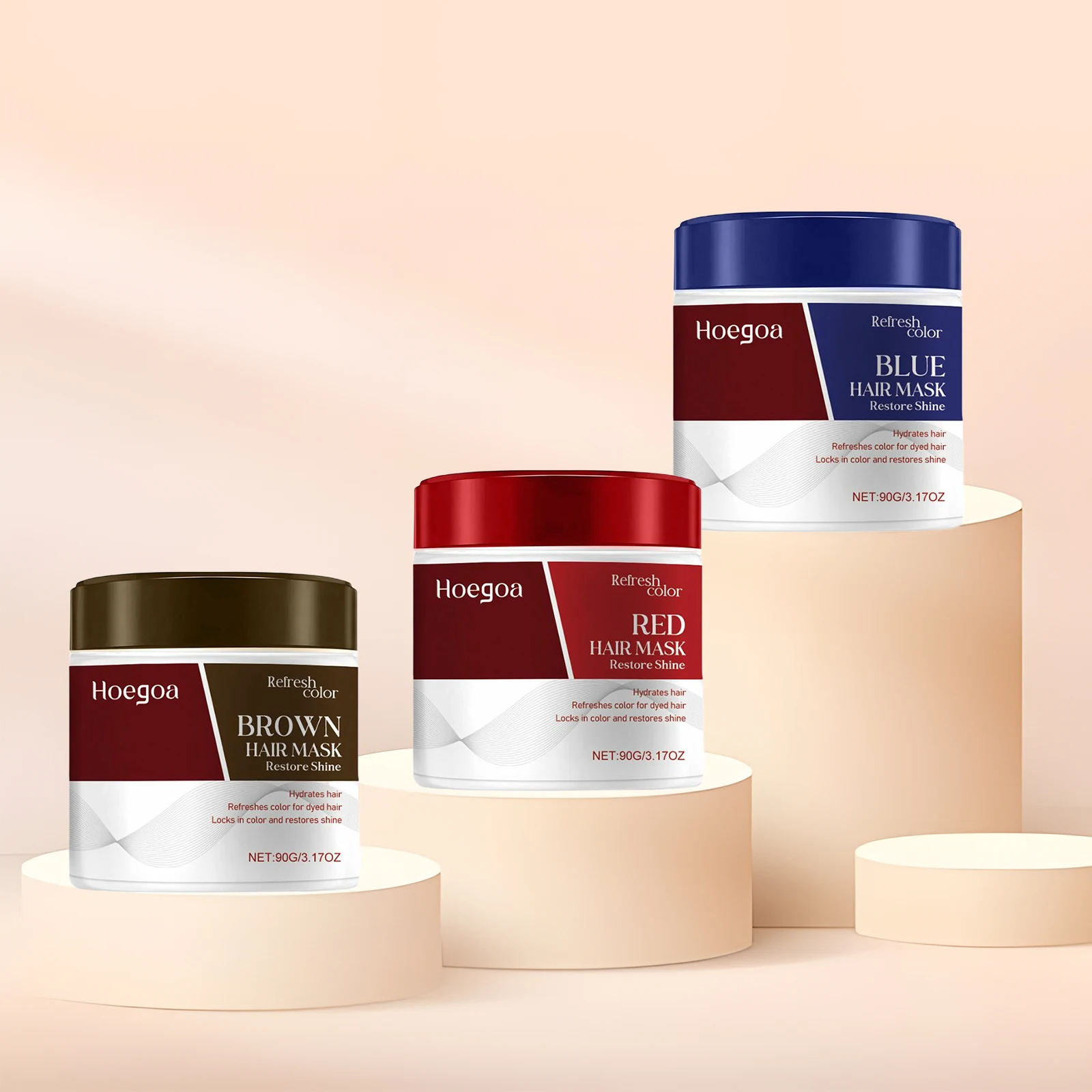 

Маска для волос с защитой цвета, глубоко питательная, восстанавливающая, увлажняющая, повышает блеск, красная, синяя, коричневая, укрепляющая кондиционер