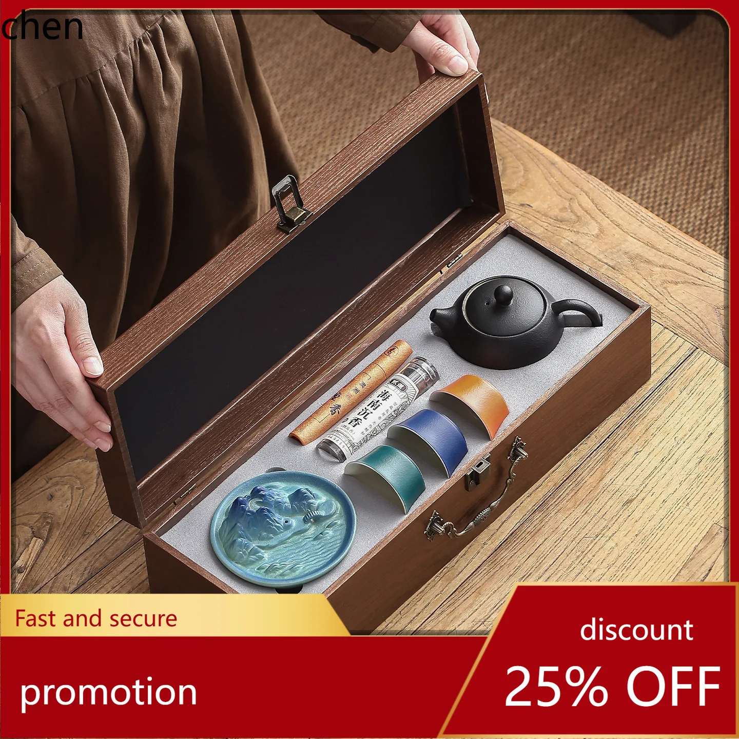 

H1 guochao cultural and creative forbidden city tea set gift set souvenir business corporate annual meeting practical gift