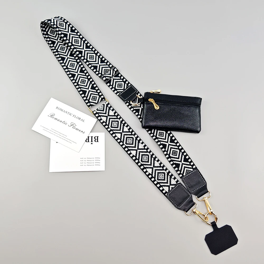 Adjustable 2-in-1 Mobile Phone Lanyard Strap, Gift
