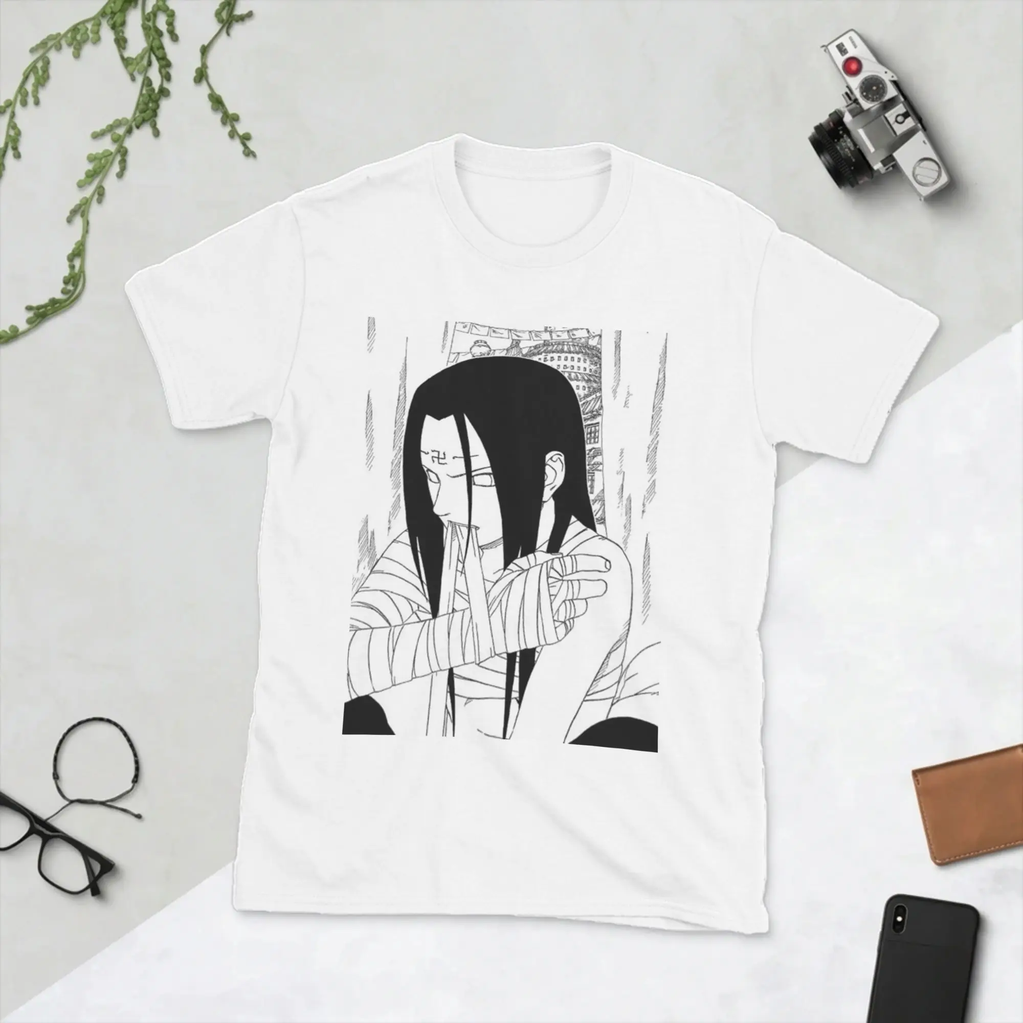 Neji Naruto T Shirts Men 100% Cotton T-Shirt O Neck Akatsuki Pein Anime Itachi Uchiha Sasuke Tees Short Sleeve Clothes Adult