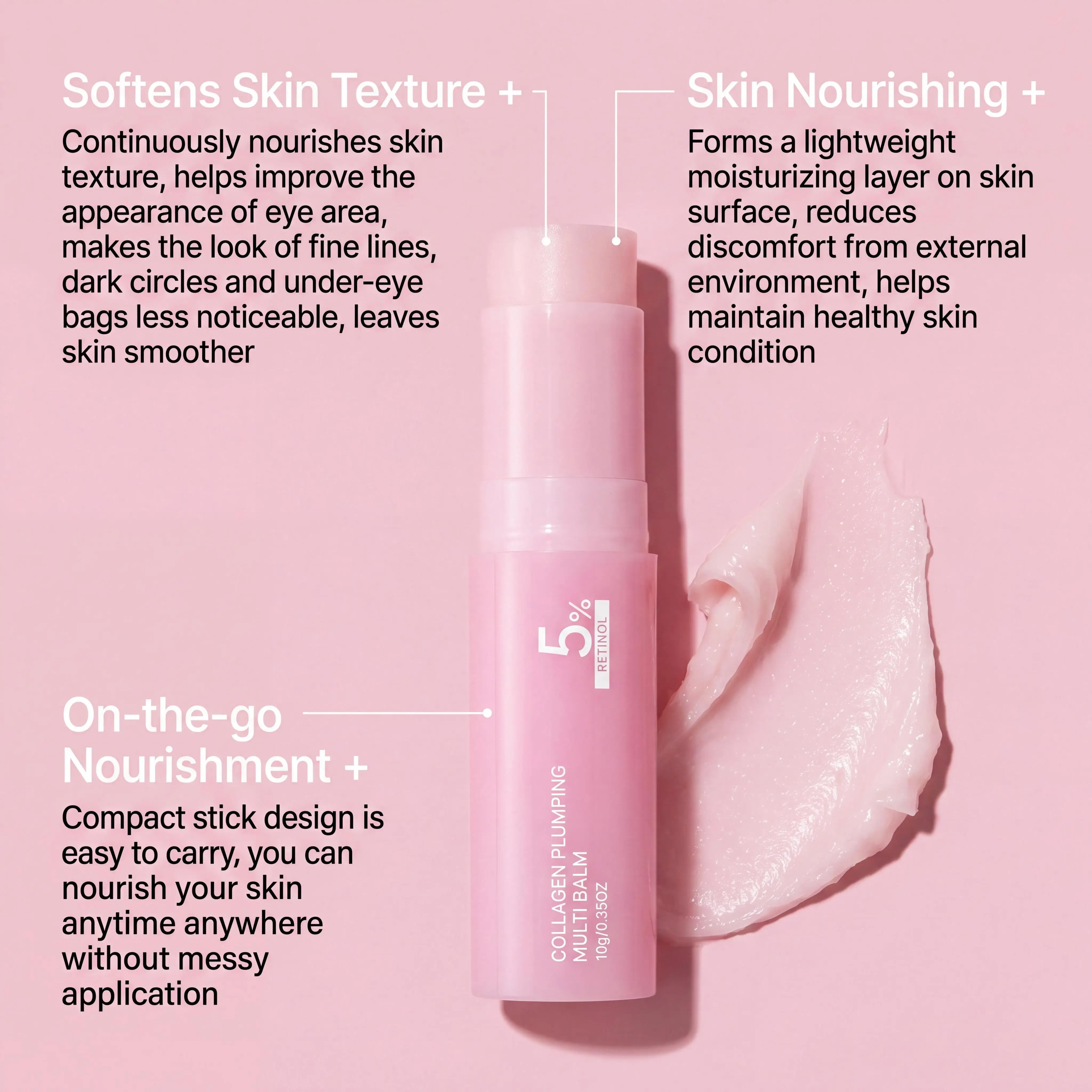5% Retinol Kollagen Plumping Multi-Balm All-in-One Feuchtigkeitspflege für Langanhaltende Strahlkraft, Verbesserte Hautelastizität und Anti-Falten-Effekt – Detail 9