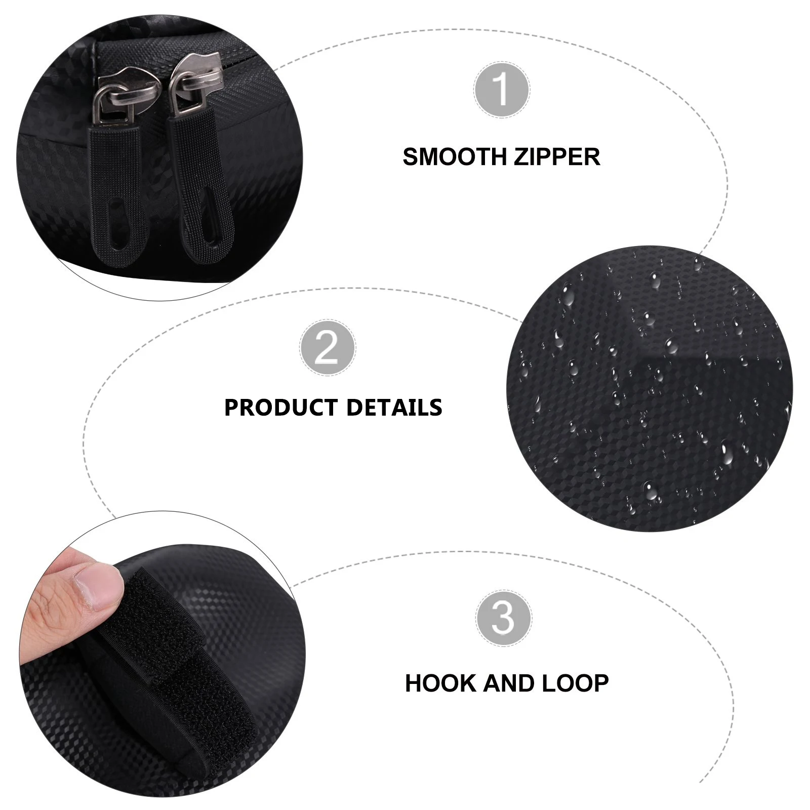 

Eva Waterproof Scooter Handlebar Bag Multi-Functional Front Bike Pouch for Repair Tools Phone Easy Install Folding