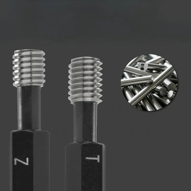 1PCS 6G M19-M27 X0.5/0.75/1.0/1.25/1.5/2.0/2.5/3.0 Steel Metric Fine Thread Plug Gauge High Quality Measure Tool