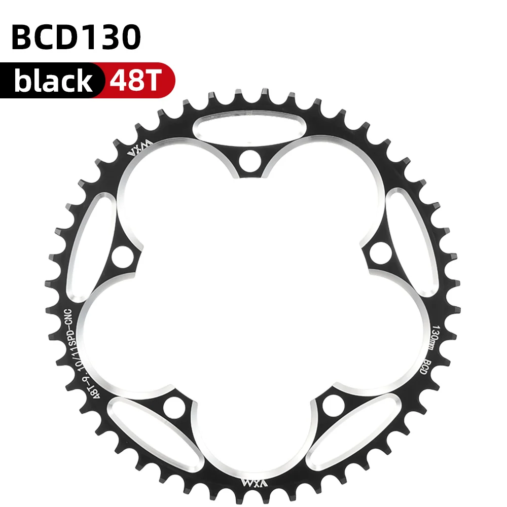 VXM Road Fiets 130BCD Crank Kettingwiel Fiets Aluminium 38T40T42T44T46T50T52T54T565860T Smalle Brede Kettingblad Fietsen Onderdelen