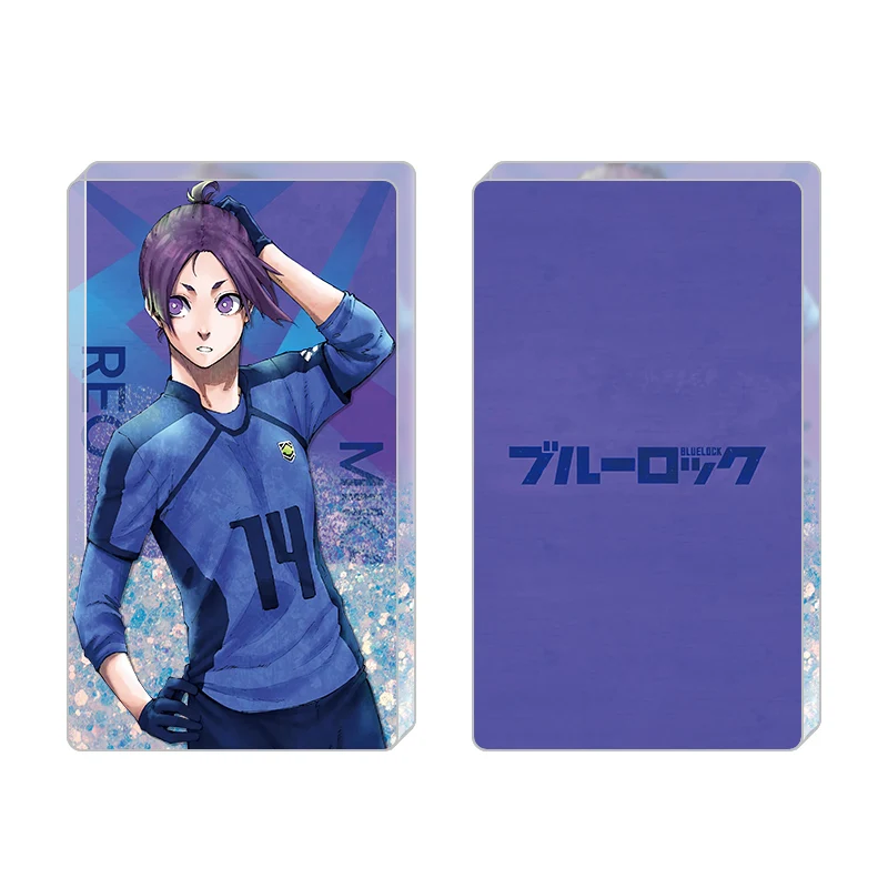 Anime BLUE LOCK Isagi Yoichi Chigiri Hyoma Nagi Seishiro Mikage Reo Bachira Meguru Cosplay Acrylic Quicksand Mahjong Card brick