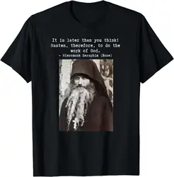 Fr Seraphim Rose Eastern Orthodox T-Shirt 100% Cotton O-Neck Summer Short Sleeve Casual Mens T-shirt Size S-3XL