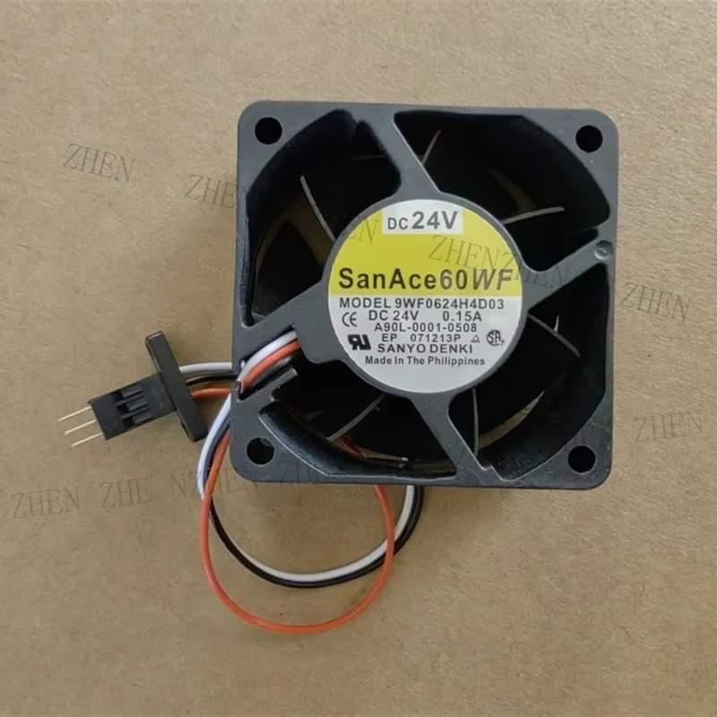 S 1PCS NEW for SANYO 9WF0624H4D03 60*25MM 24V 0.15A Fanuc System Dedicated Fan