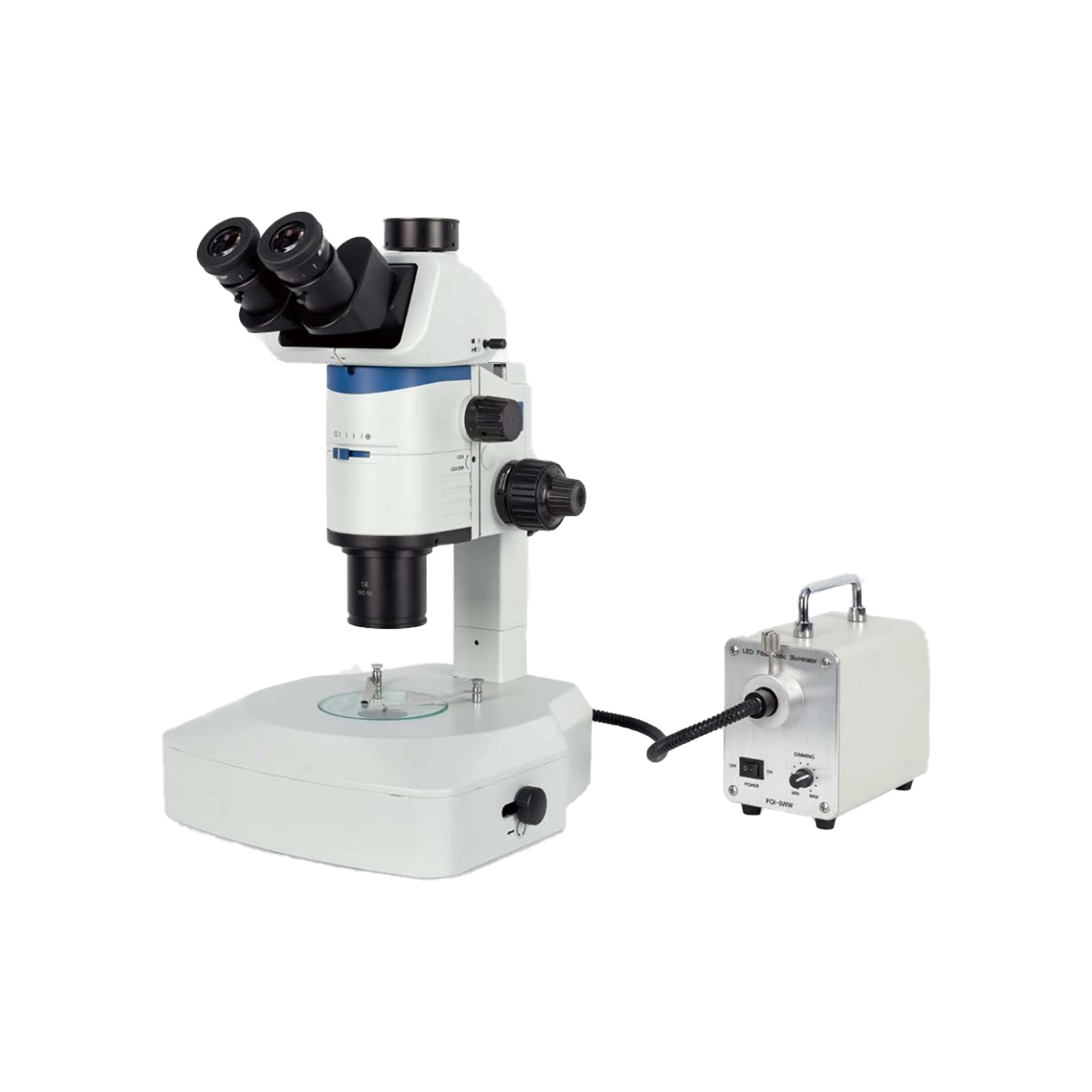 Parallel Light Zoom Stereo Microscope Large zoom ratio 12.5:1 Tilting viewing head for comfortable operation