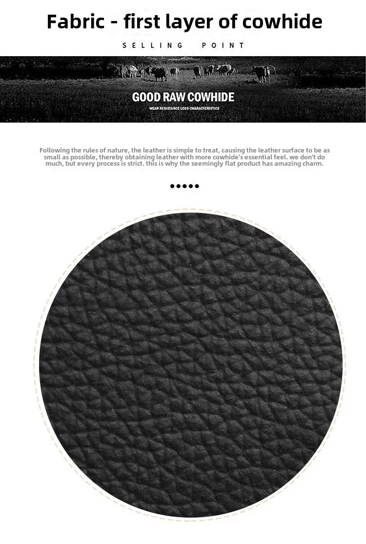 New Men's Chest Bag, Fashionable Genuine Leather, New Unisex Cowhide Single Shoulder Casual Shoulder Bag