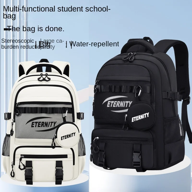 Lightweight Waterproof Kids School Backpack for Boys School Bag Grade 3-6 Large Capacity Casual Travel Shoulder Bag for Students